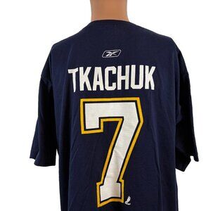 Reebok Keith Tkachuk Jersey T Shirt Mens Size 2XL St Louis Blues NHL Hockey Blue